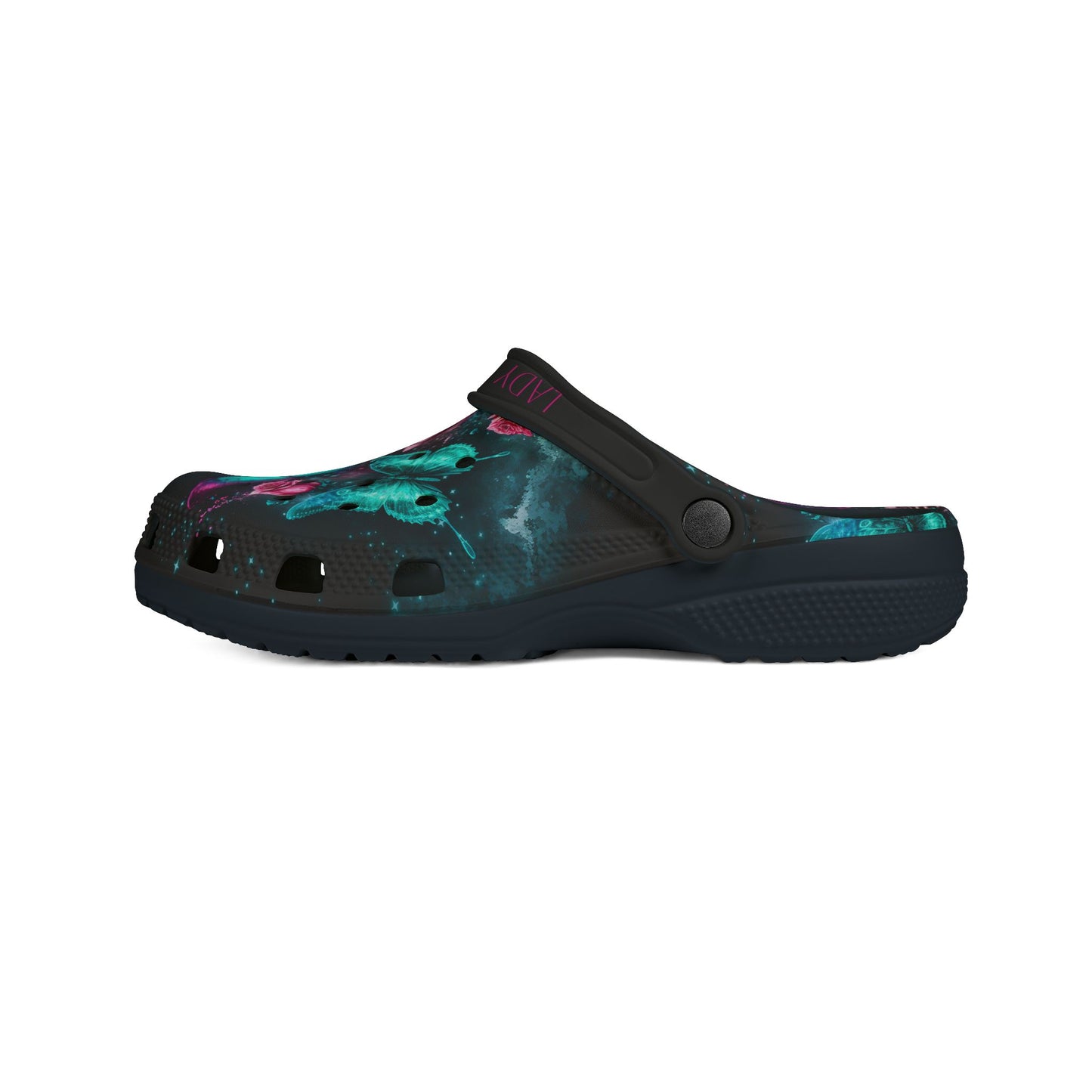 Colorful Butterflies and Roses EVA Foam Rubber Shoes