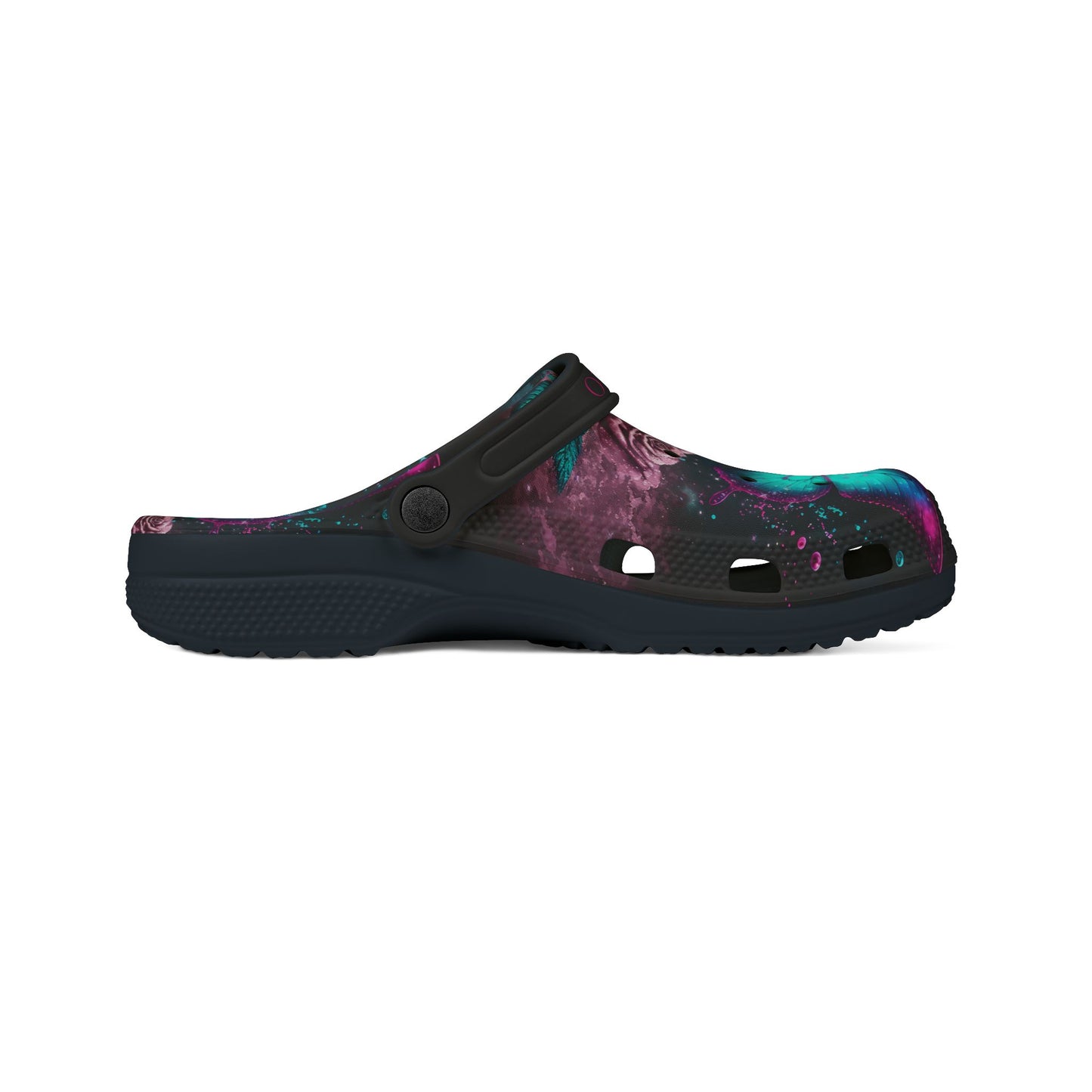 Colorful Butterflies and Roses EVA Foam Rubber Shoes