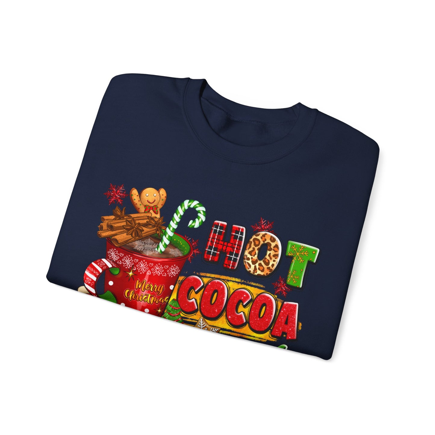 Hot Cocoa and Christmas Movies Unisex Heavy Blend™ Crewneck Sweatshirt