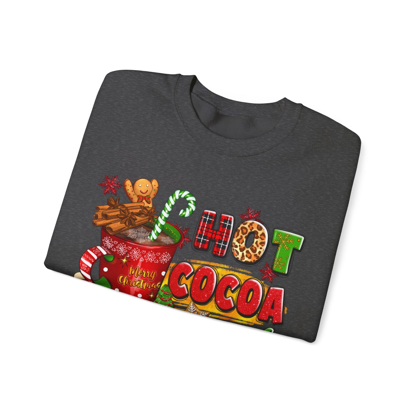 Hot Cocoa and Christmas Movies Unisex Heavy Blend™ Crewneck Sweatshirt
