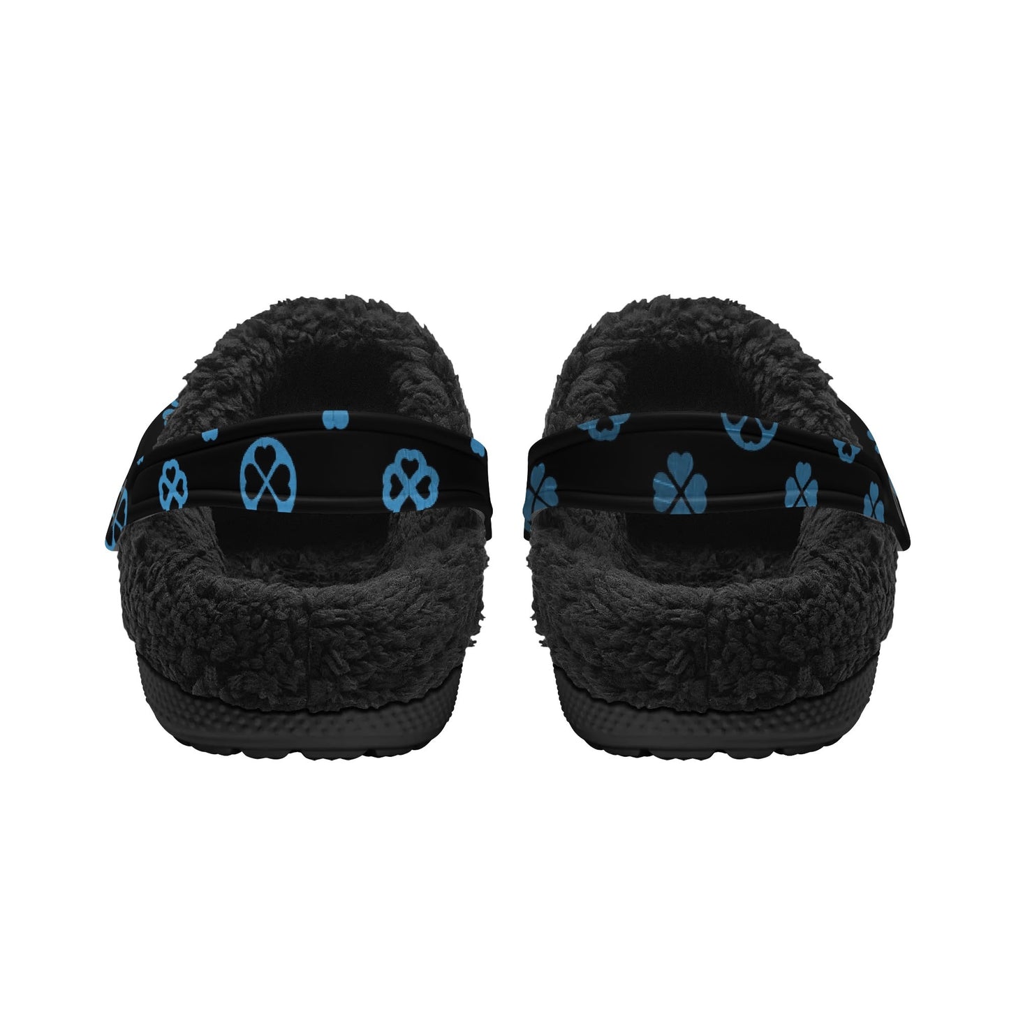 Love Monogram Fur-Lined Clogs – Cozy Winter Garden Slippers for Adults