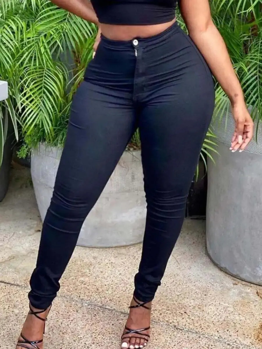 LW Plus Size High-waisted Zipper Design Pants Autumn Wine Red Pencil Pants Fashion High-quality Niche Design Women's Bottoms