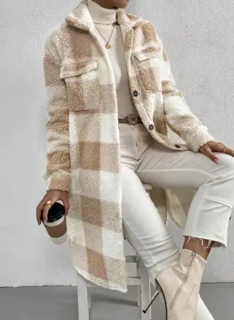 Ladies' Plaid Fleece Pullover
