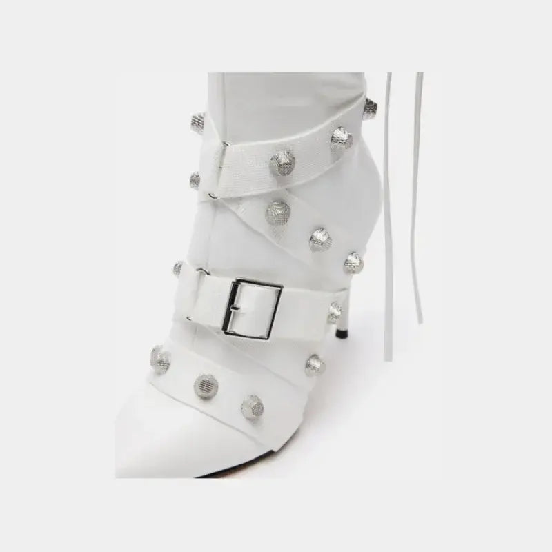 Stylish Rider Women's Slim High-Heeled Motorcycle Boots