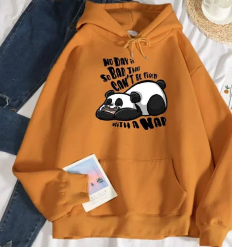 Ladies' Playful Panda Fleece Hoodie