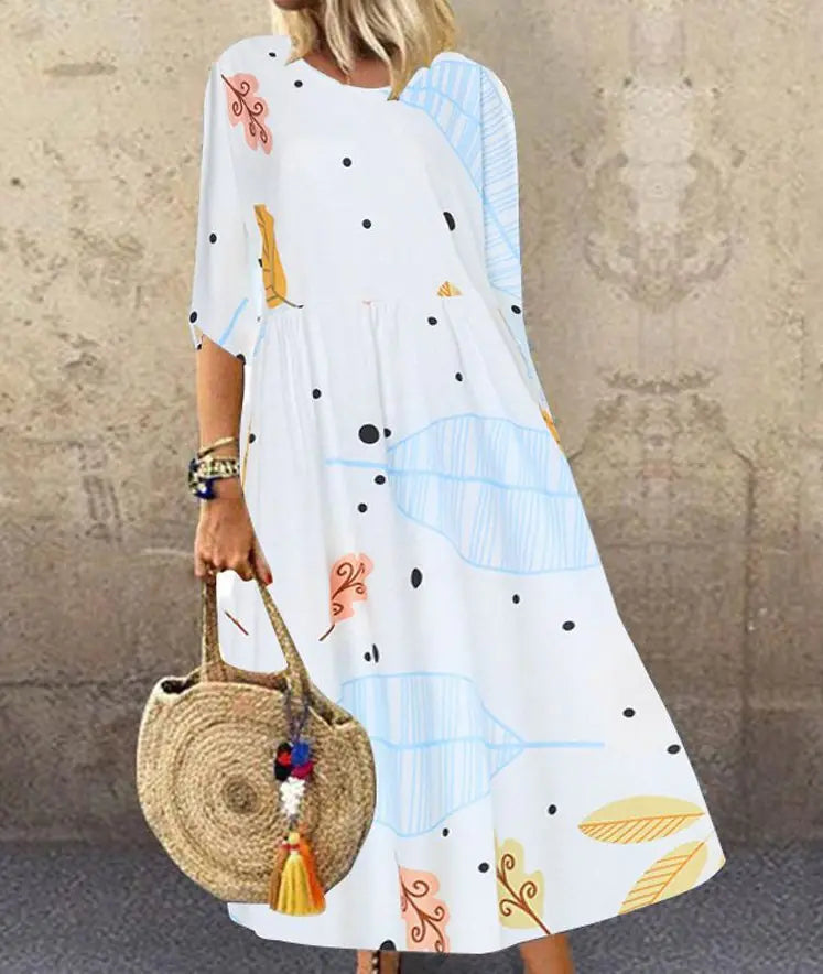 Chic Plus Size Printed Dress