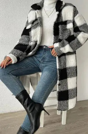 Ladies' Plaid Fleece Pullover