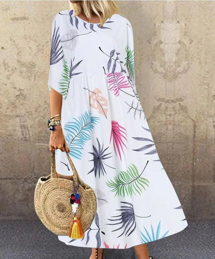 Chic Plus Size Printed Dress