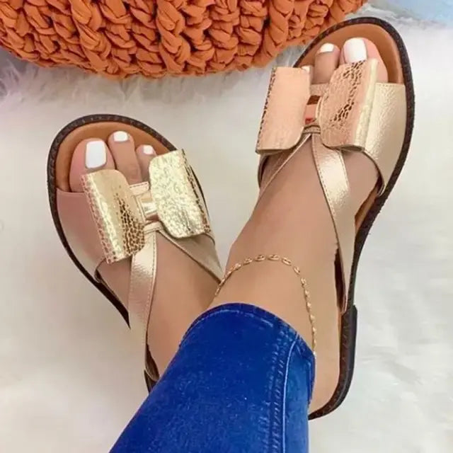 Summer Women Slippers Cute Butterfly-Knot Casual Sandals