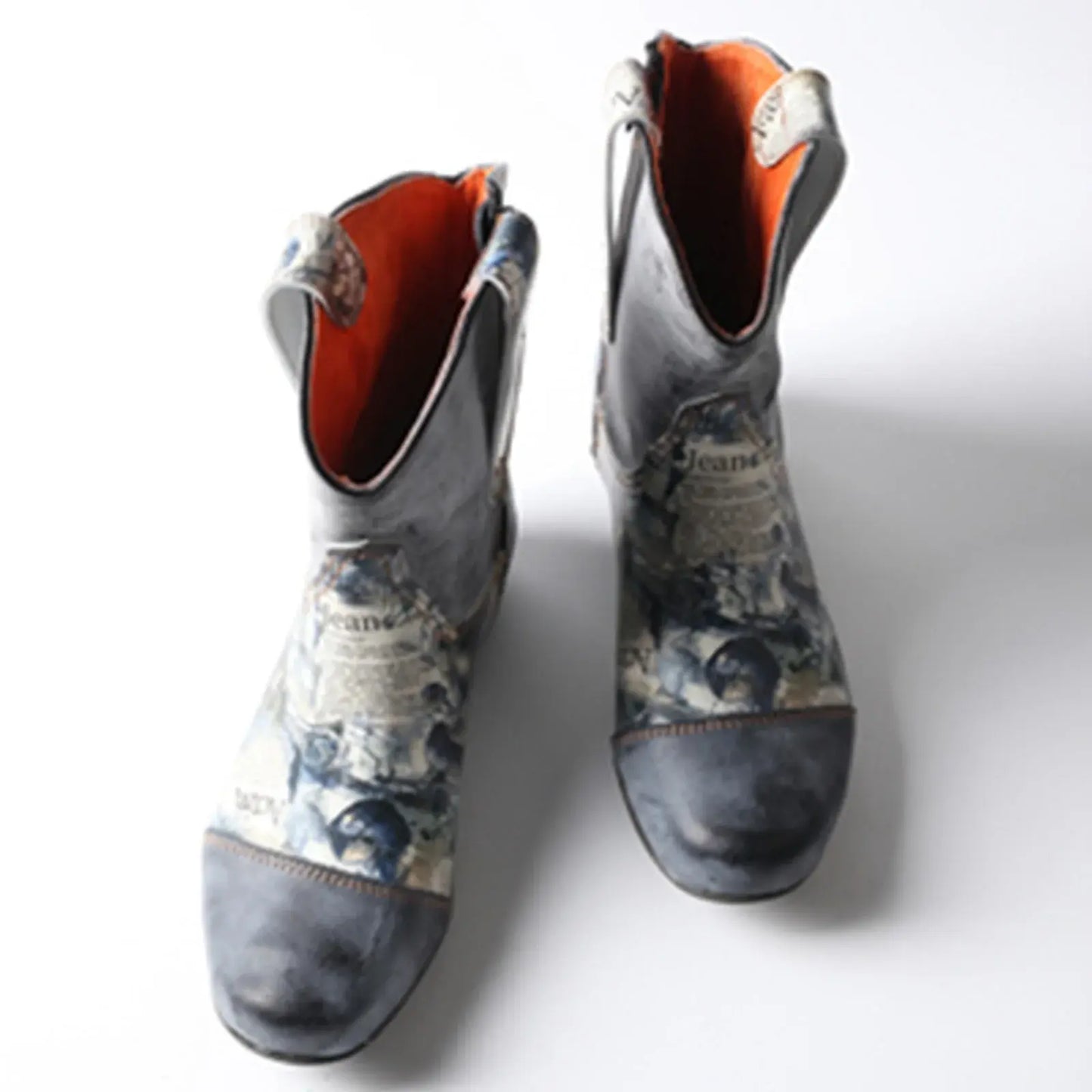 Zipper Leather Fashion Boots
