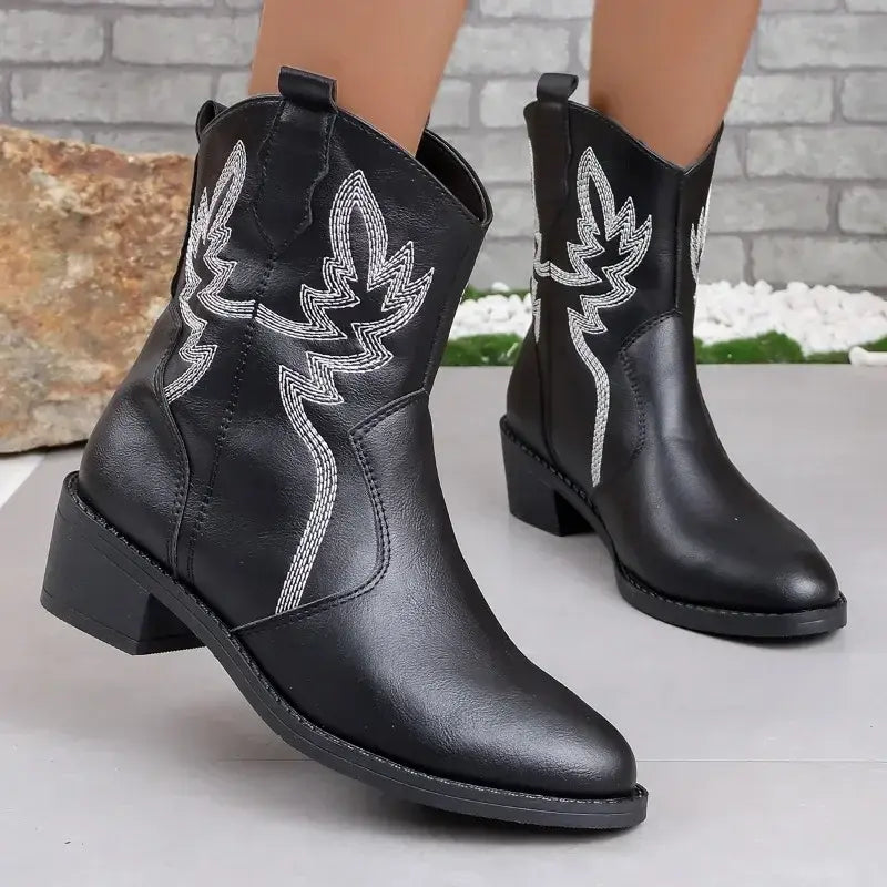 New High Quality Pointed Toe Slip on Women's Boots