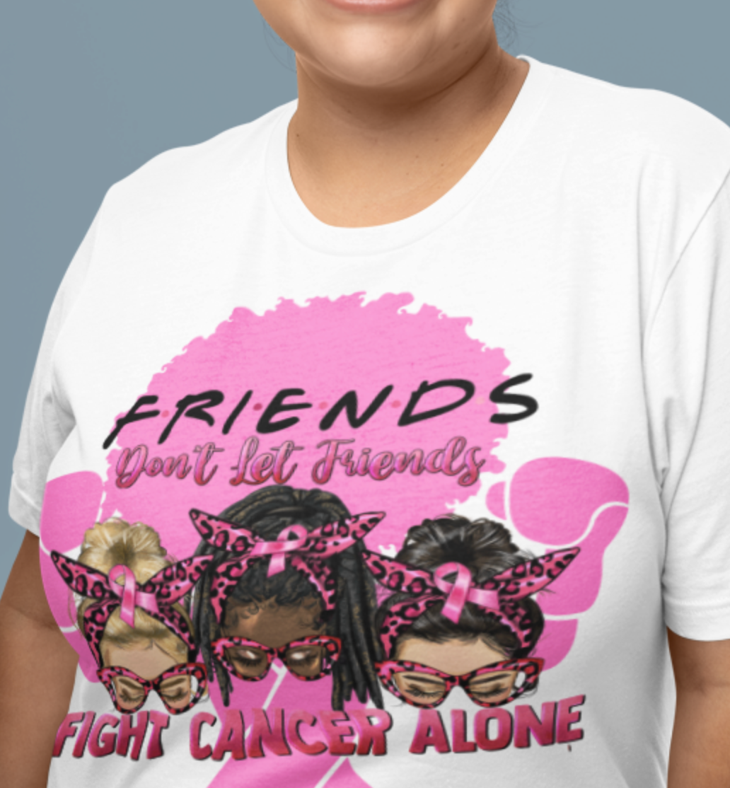 Breast Cancer Awareness Tshirt with Pink Ribbon Boxer