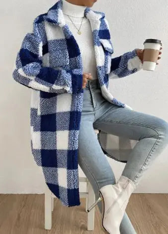 Ladies' Plaid Fleece Pullover