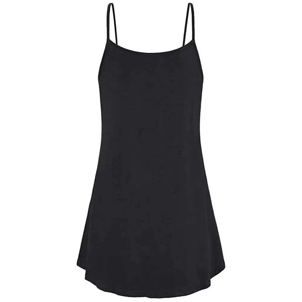 Women Loose Button V Neck Cami Tank Tops