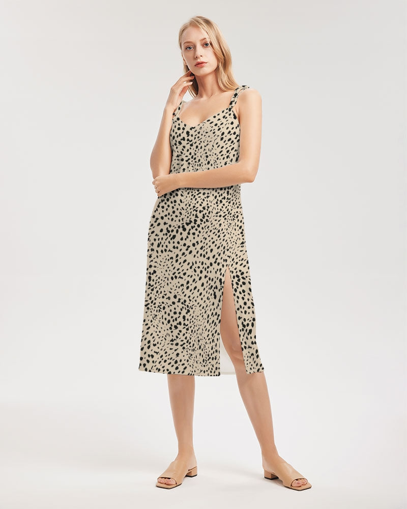 Women's Leopard Side Split Dress