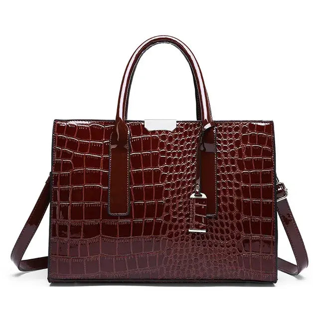 Crocodile Print Women Handbags Purse