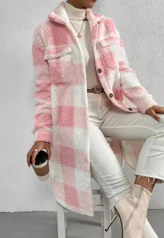 Ladies' Plaid Fleece Pullover