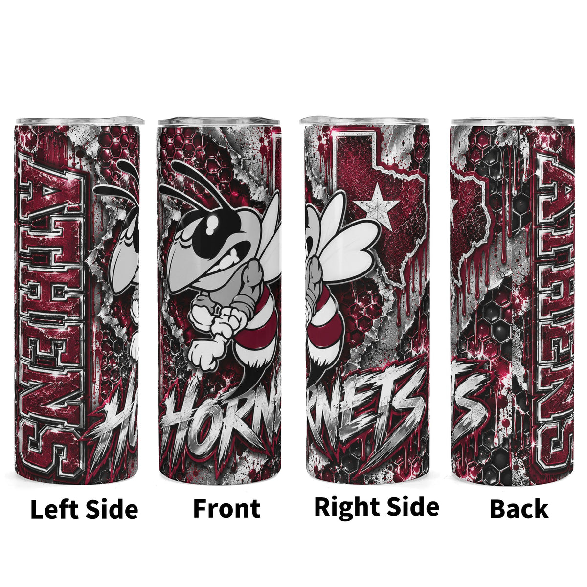 Athens Hornets Spirit Tumbler – 20oz & 40oz