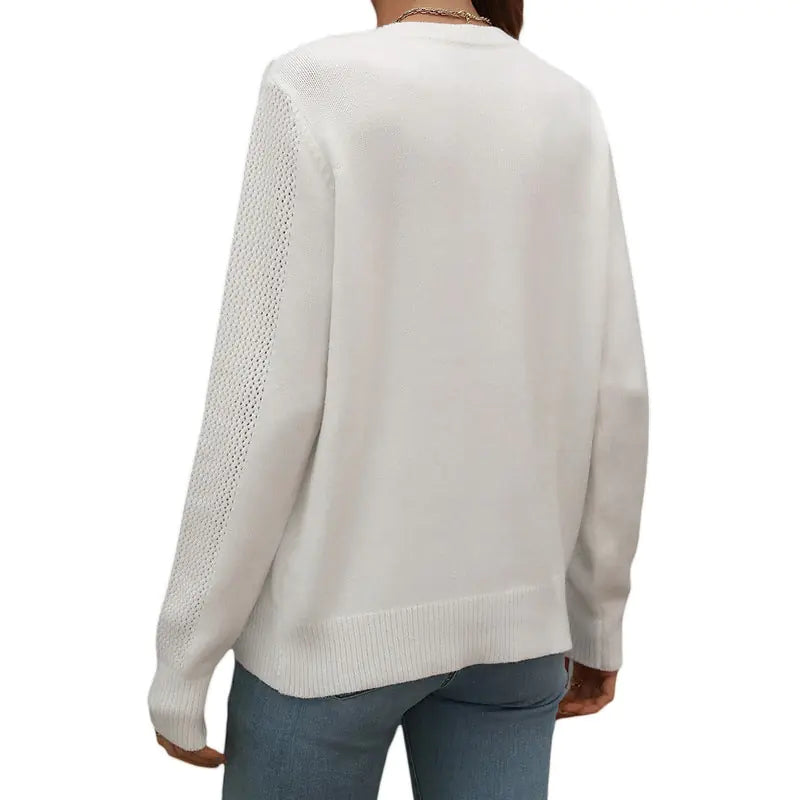 Chic Tassel Trim Autumn Sweaters