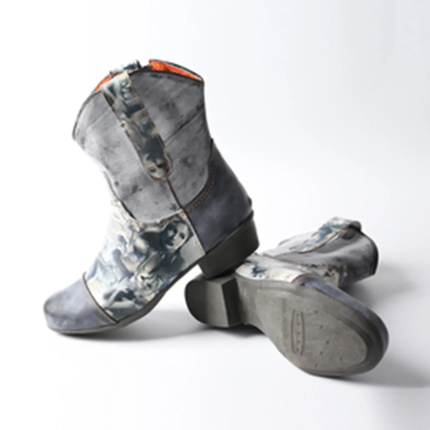 Zipper Leather Fashion Boots