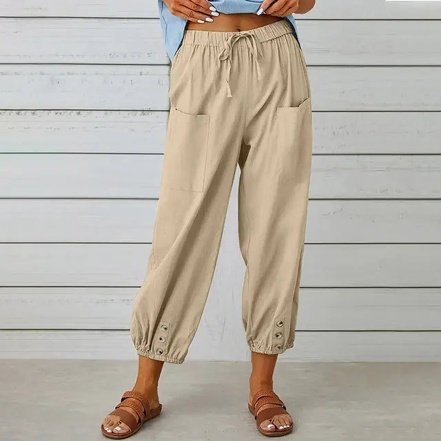 Women High Waist Wide Leg Pants