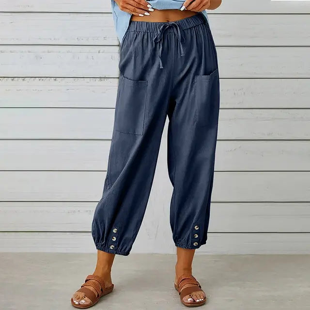 Women High Waist Wide Leg Pants