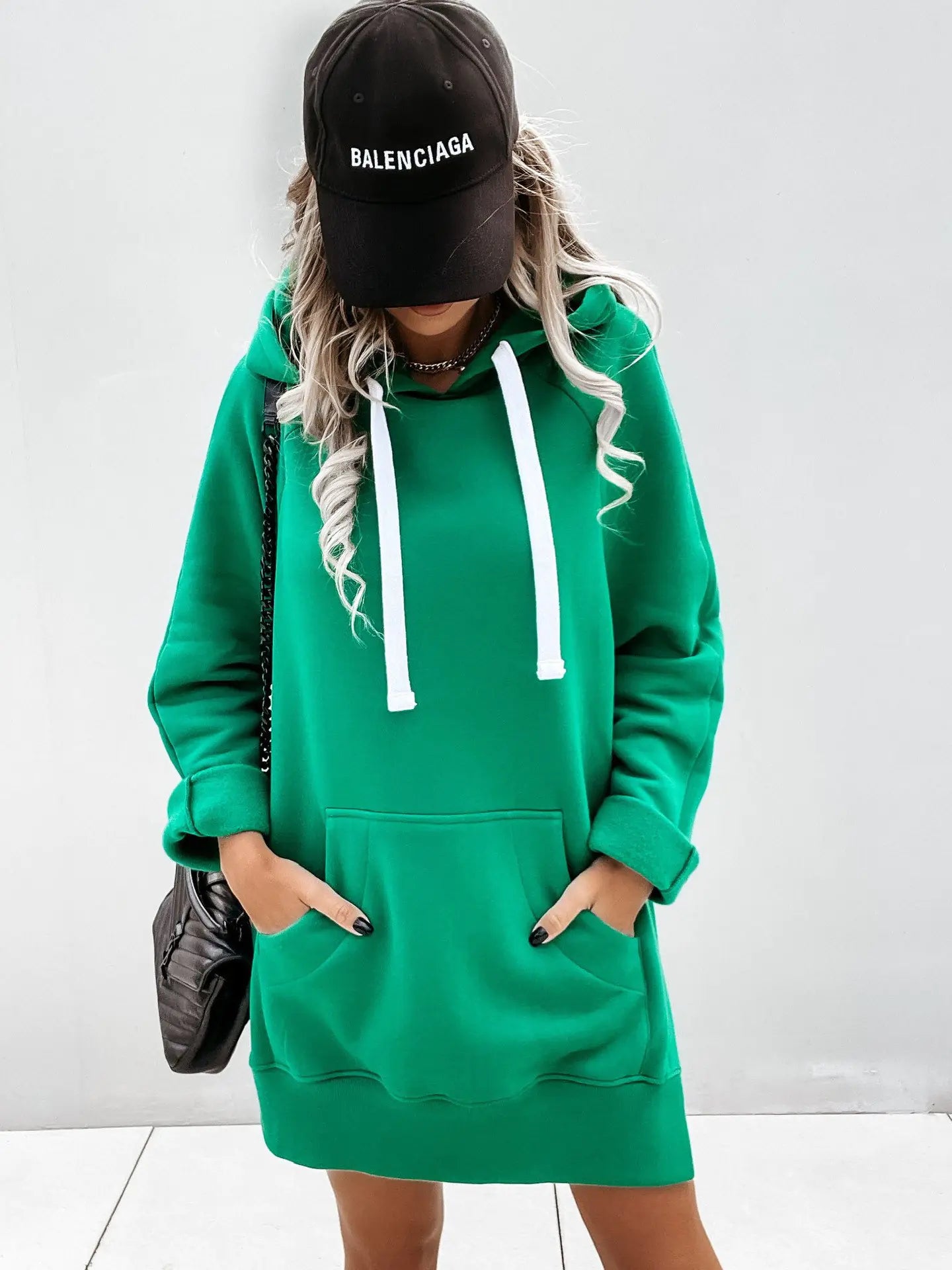 Ladies' Slit-Side Fleece Hoodie Sweater