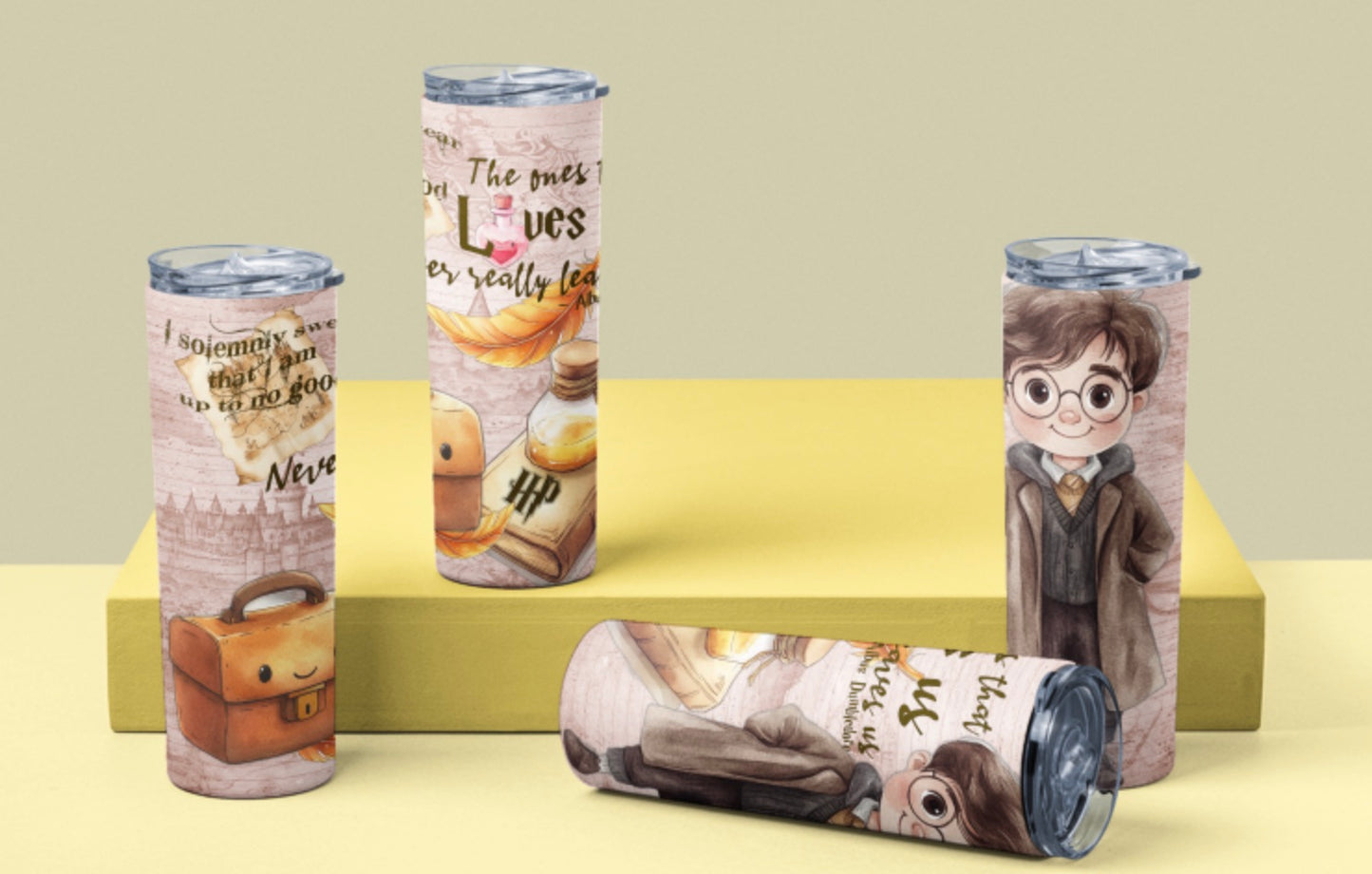 Magical Love Harry-Inspired 20oz Skinny Tumbler – Wizard Quote Drinkware for True Fans
