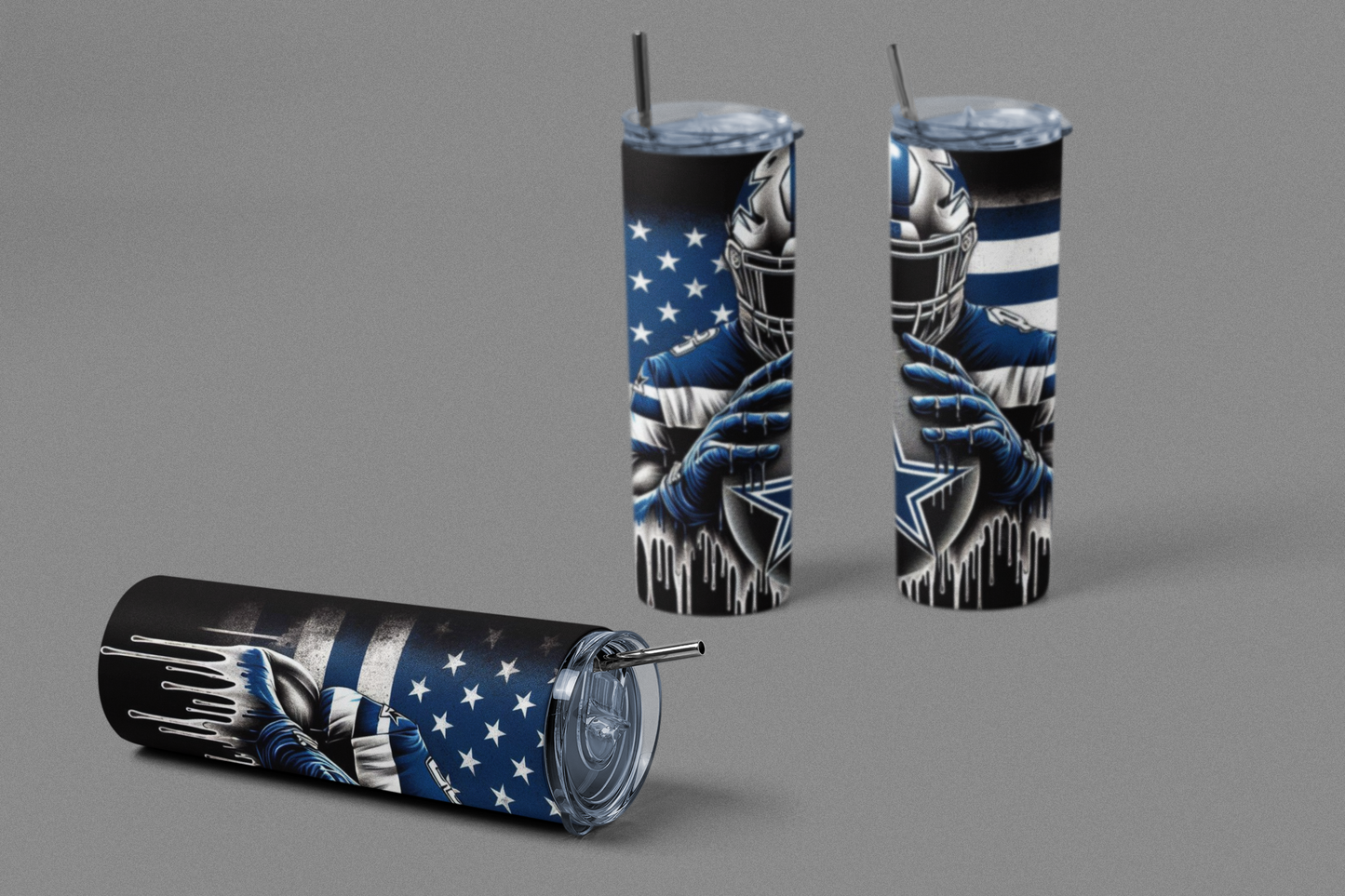 Star Power – 20oz Skinny Tumbler Inspired by Dallas Football