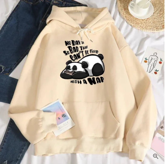 Ladies' Playful Panda Fleece Hoodie