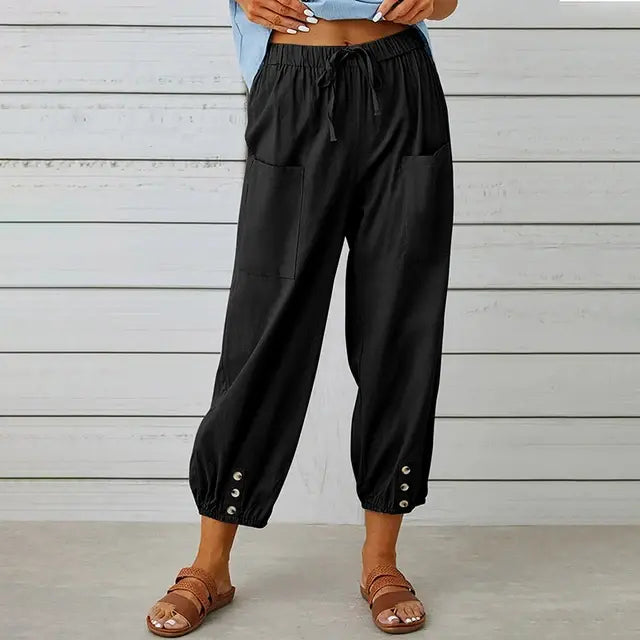 Women High Waist Wide Leg Pants