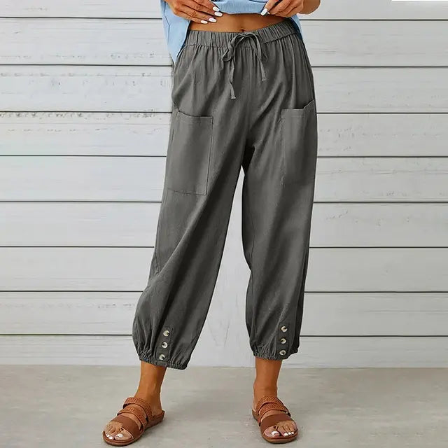 Women High Waist Wide Leg Pants