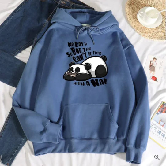 Ladies' Playful Panda Fleece Hoodie
