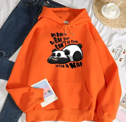 Ladies' Playful Panda Fleece Hoodie