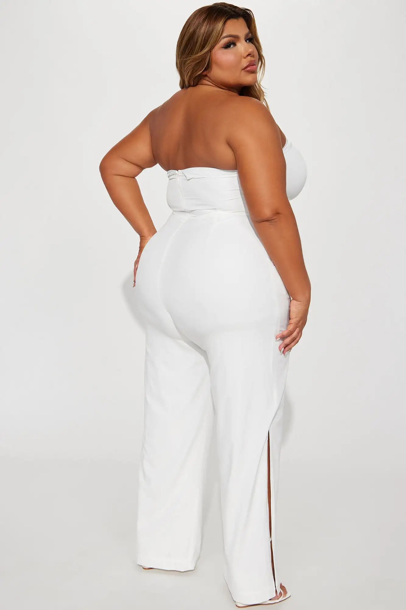 Women White Party Outfits Jumpsuit