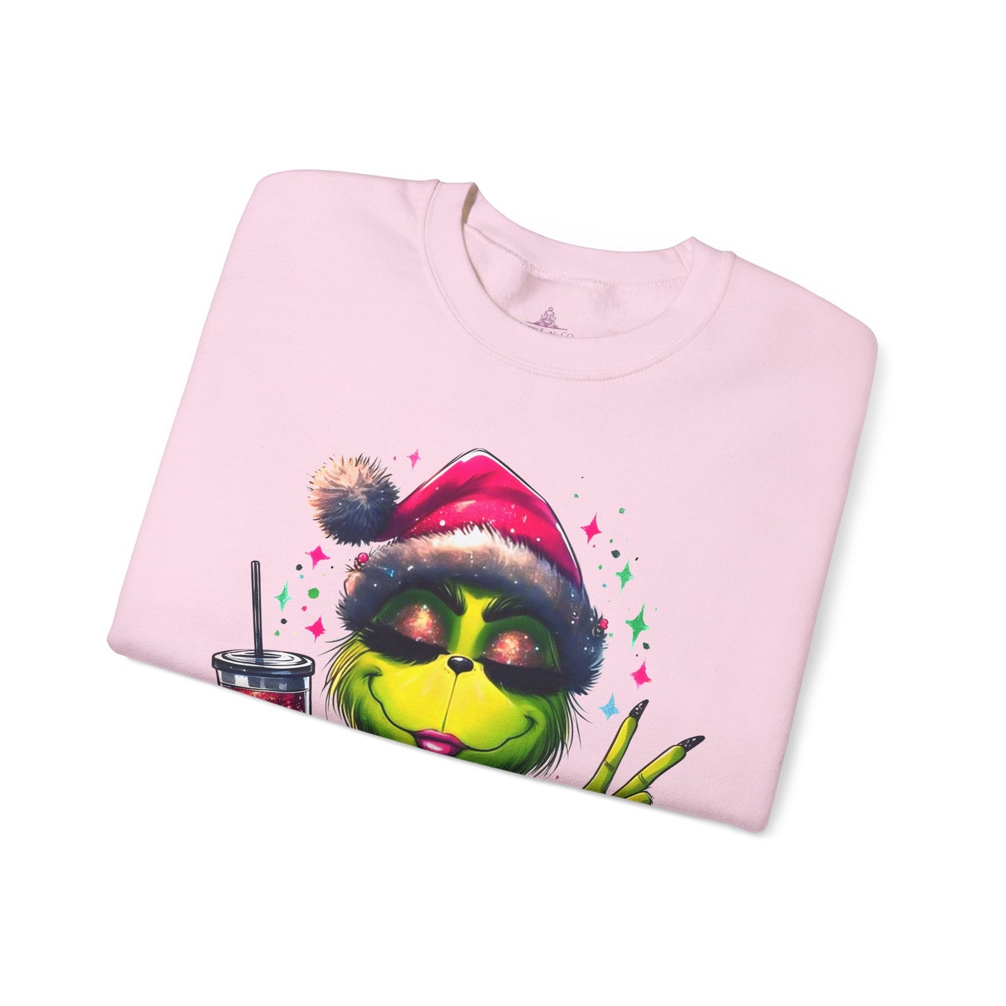 Lady Grinch Christmas Crewneck Sweatshirt
