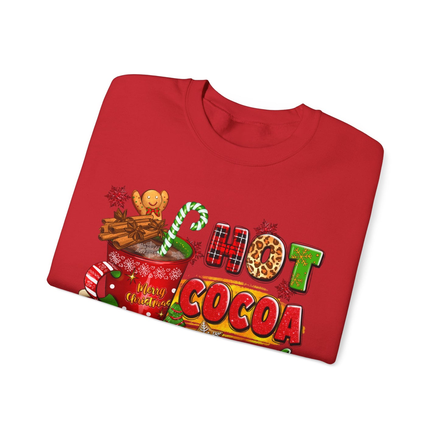 Hot Cocoa and Christmas Movies Unisex Heavy Blend™ Crewneck Sweatshirt