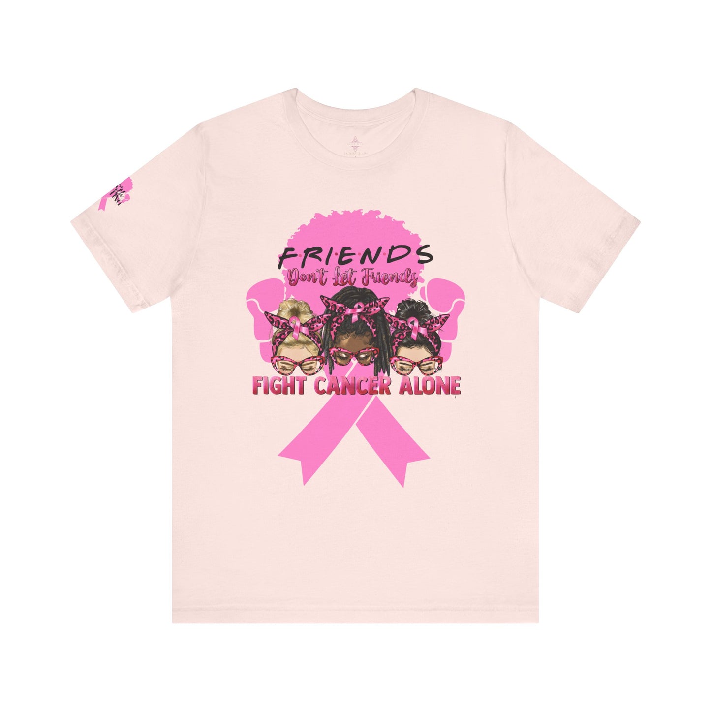 Breast Cancer Awareness Tshirt with Pink Ribbon Boxer
