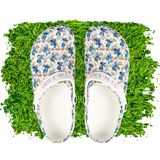 Stich All Over EVA Foam Rubber Shoes (AOP)