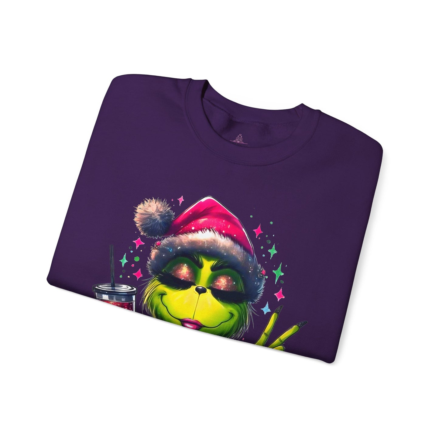 Lady Grinch Christmas Crewneck Sweatshirt