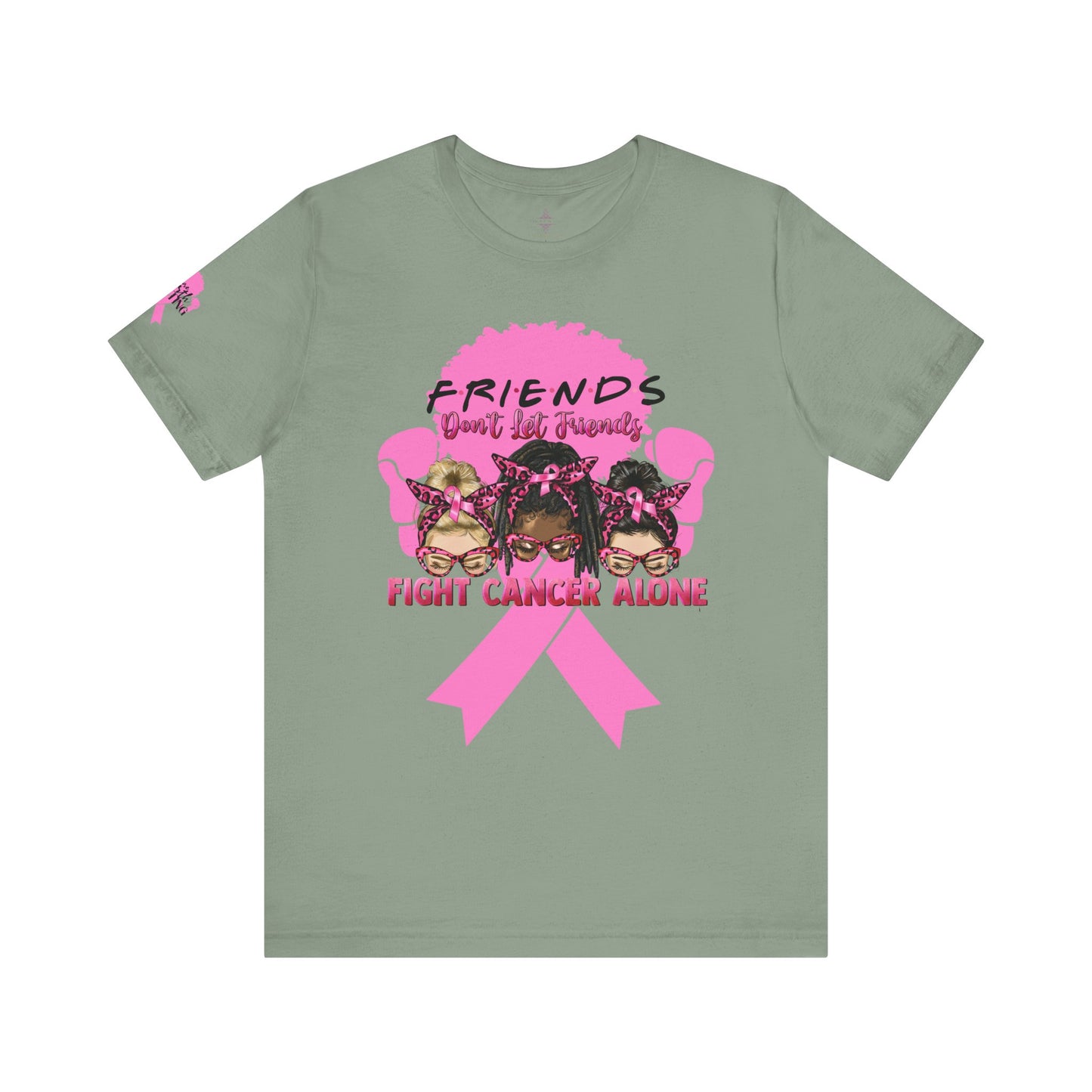 Breast Cancer Awareness Tshirt with Pink Ribbon Boxer