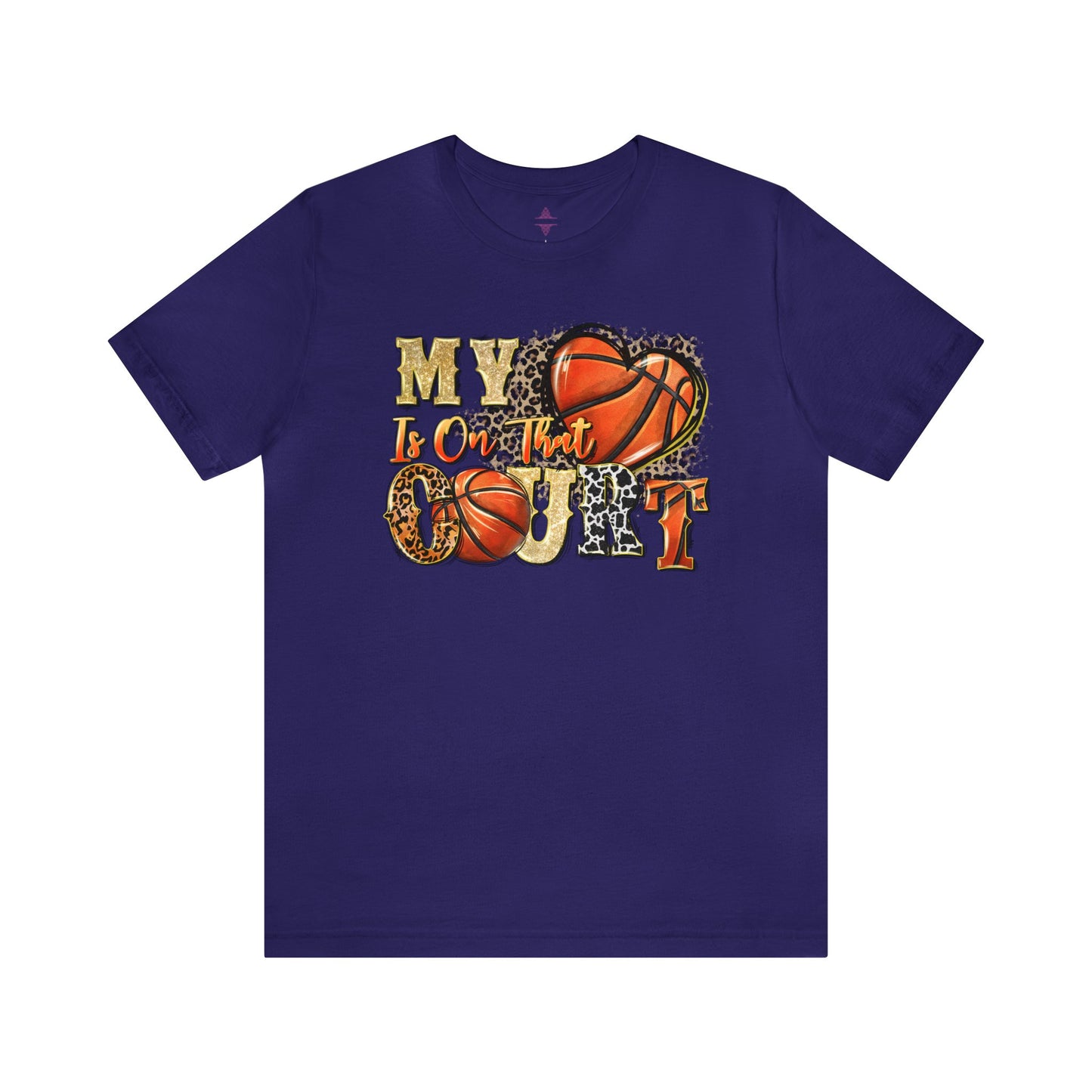 My Heart is on that Court Basketball Tshirt