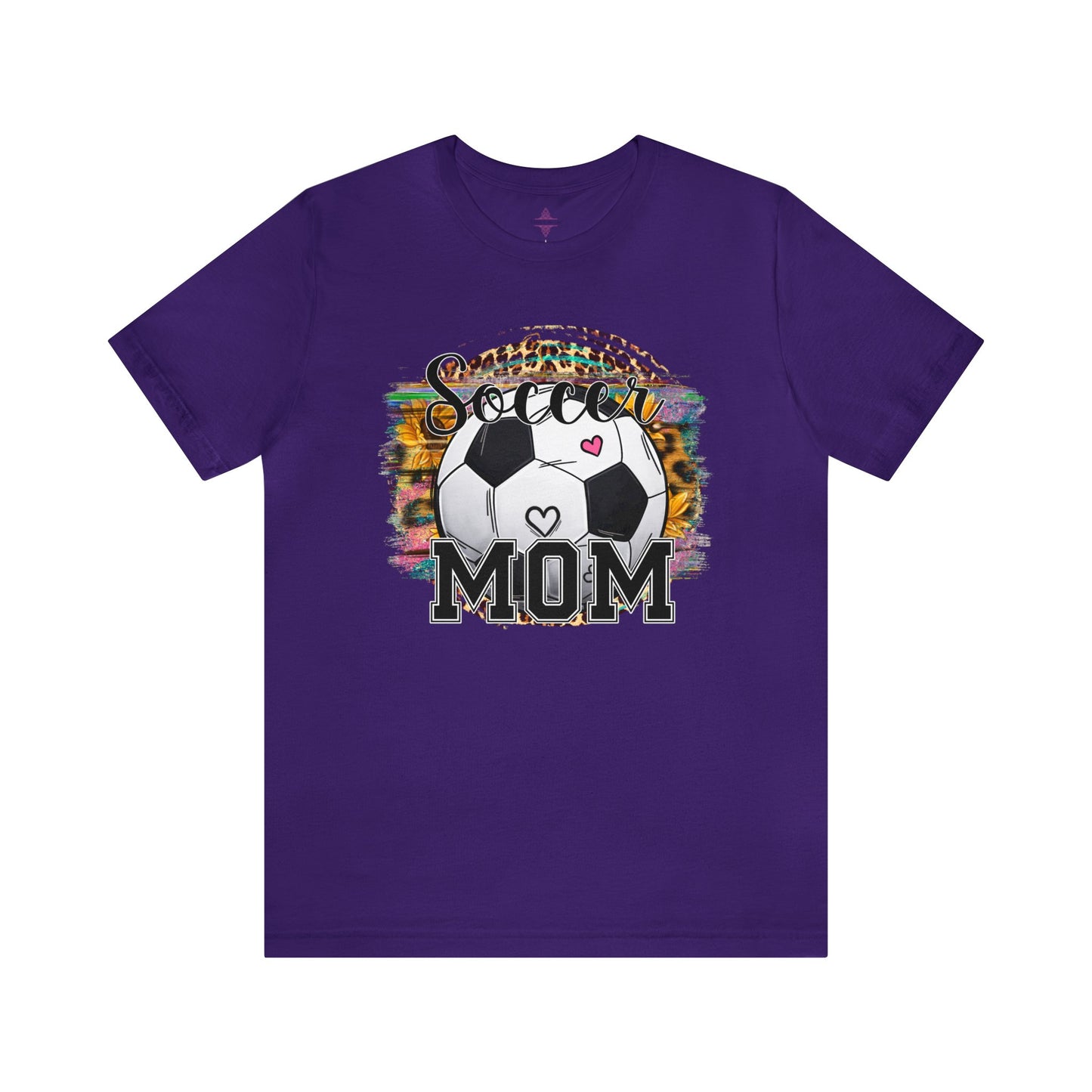 Soccer Mom Tshirt with colorful background