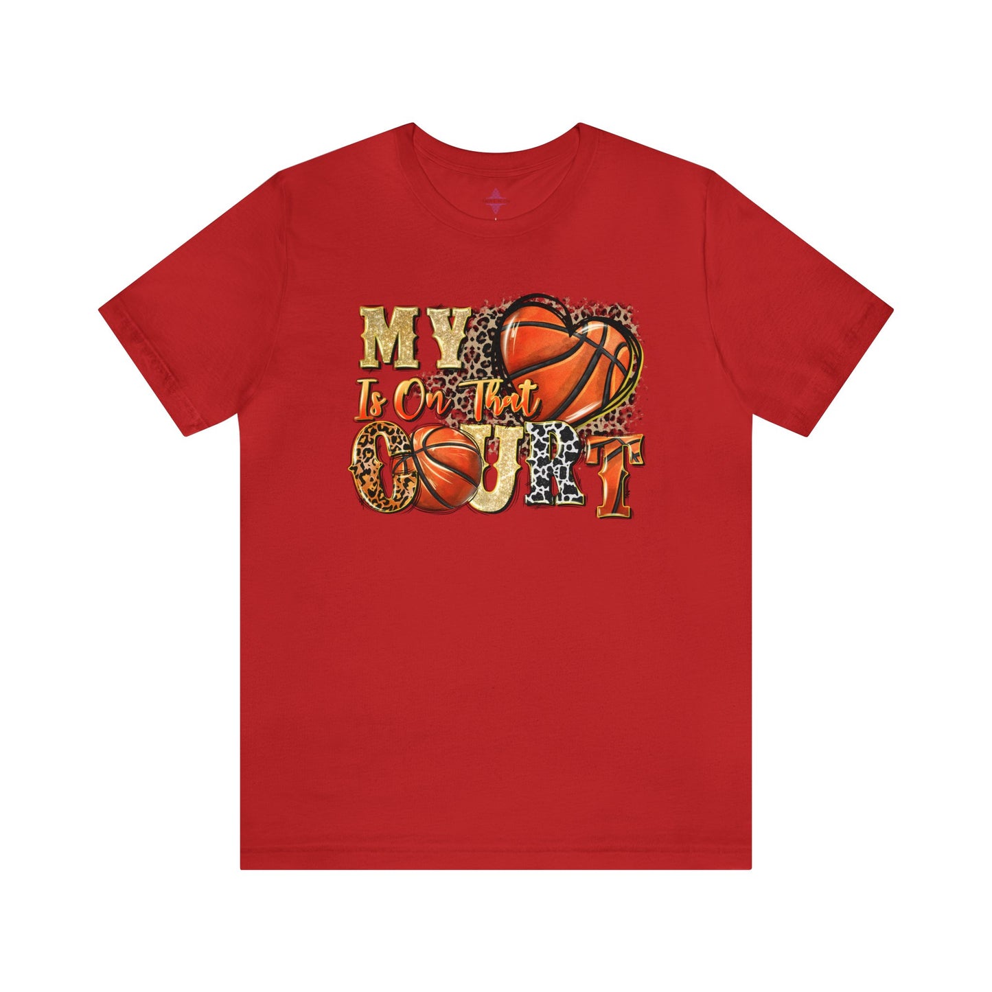 My Heart is on that Court Basketball Tshirt