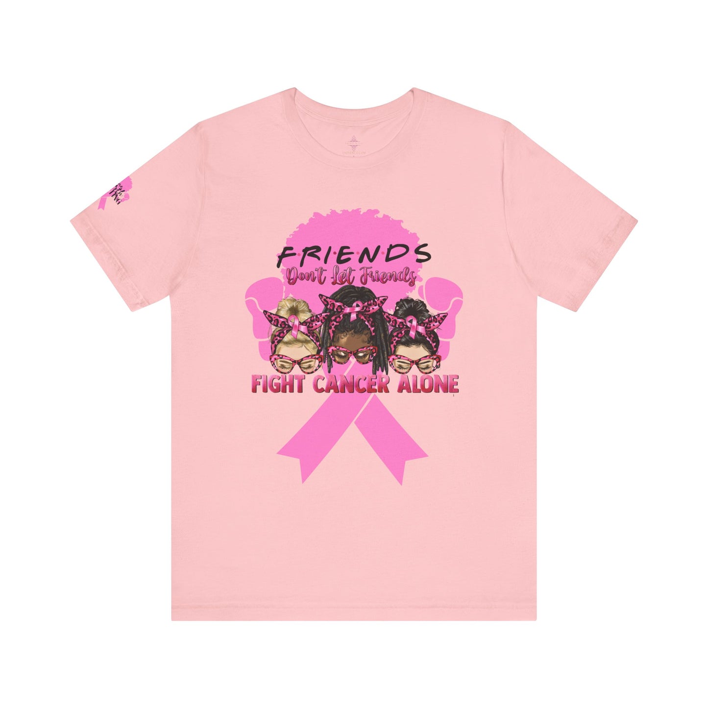 Breast Cancer Awareness Tshirt with Pink Ribbon Boxer