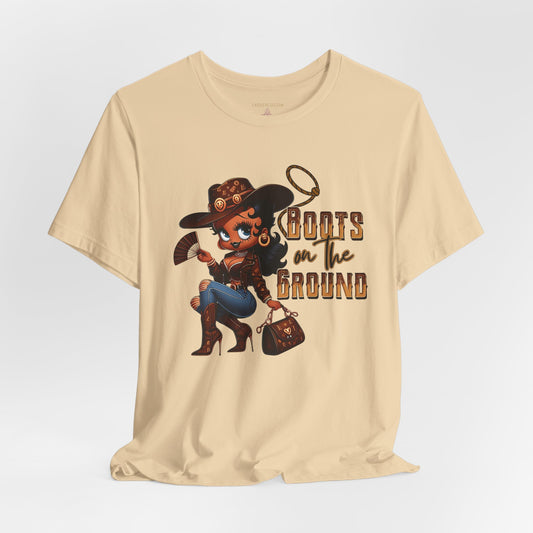 Boots on the Ground Graphic Tee for Cowgirls
