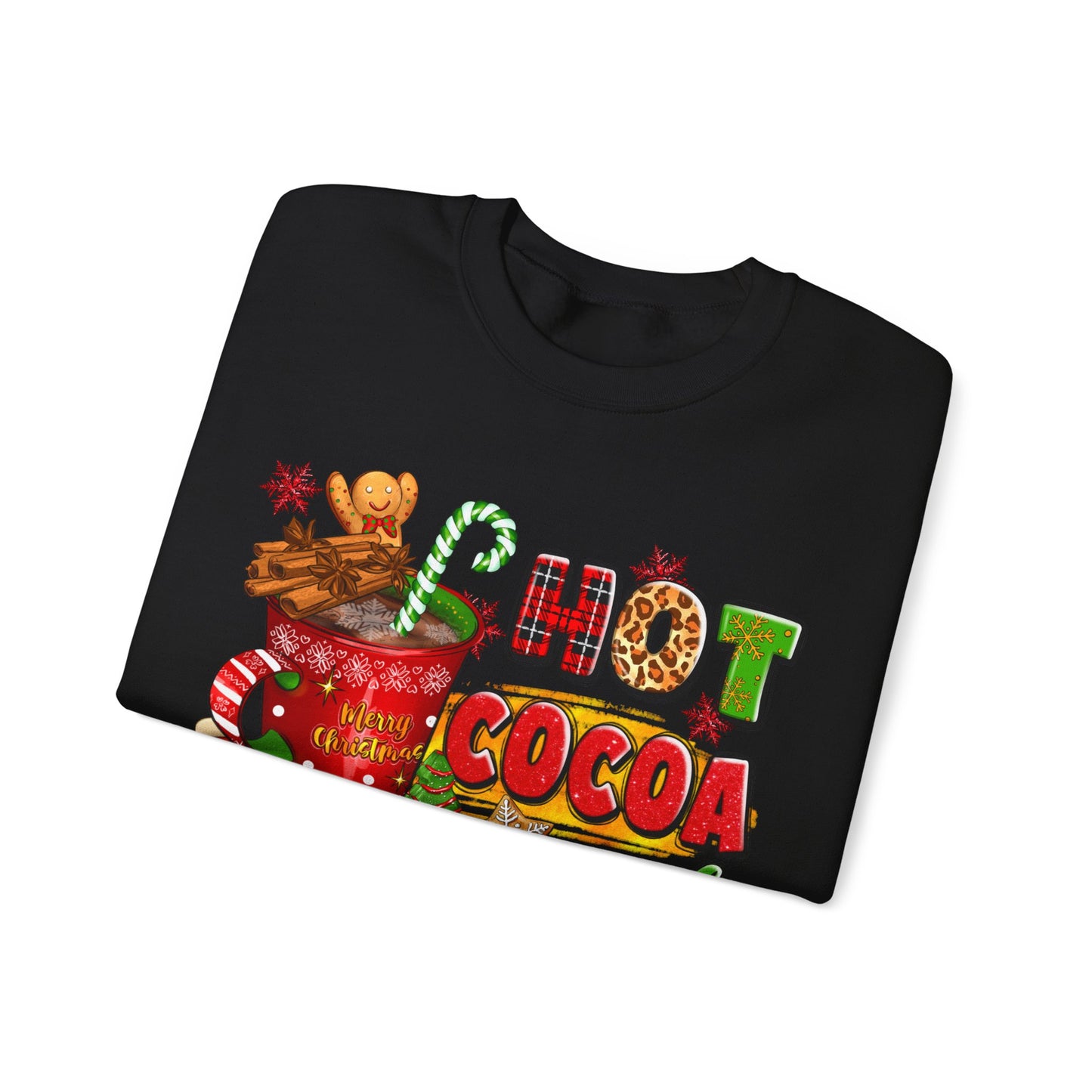Hot Cocoa and Christmas Movies Unisex Heavy Blend™ Crewneck Sweatshirt