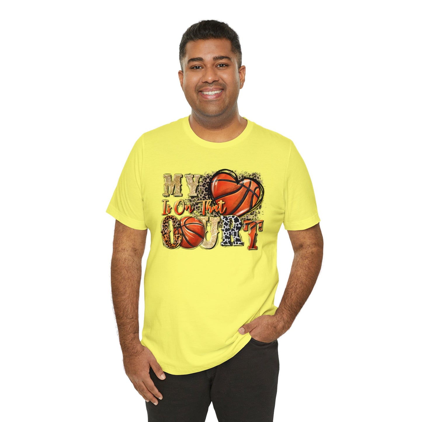 My Heart is on that Court Basketball Tshirt