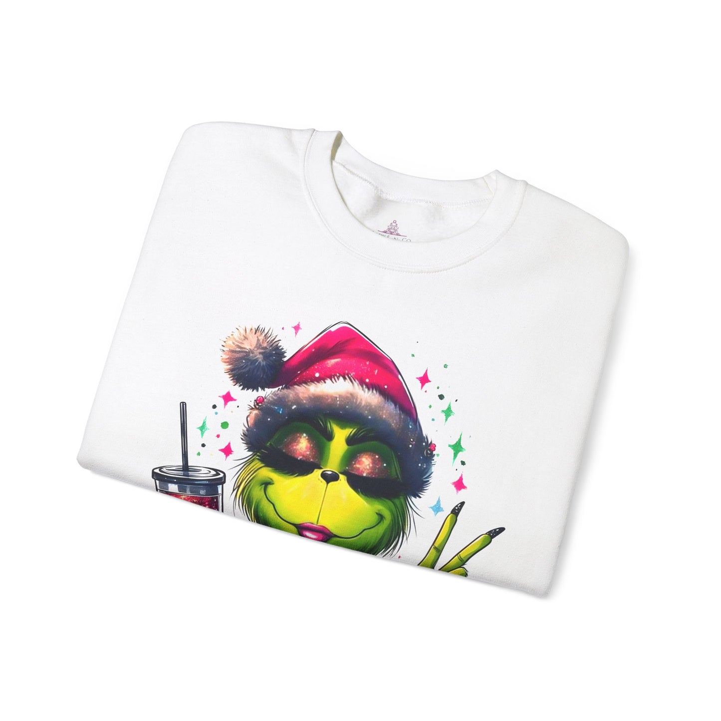 Lady Grinch Christmas Crewneck Sweatshirt
