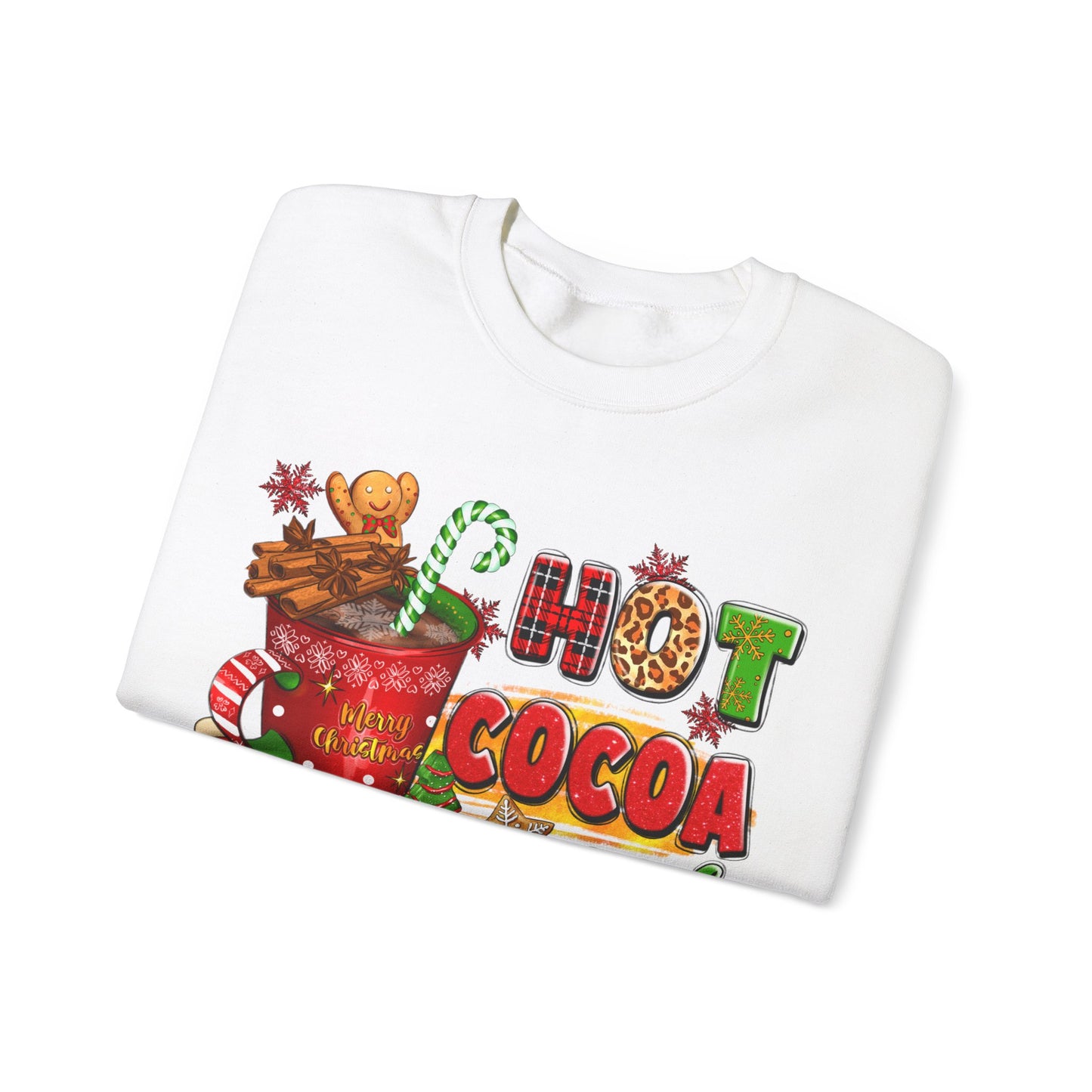 Hot Cocoa and Christmas Movies Unisex Heavy Blend™ Crewneck Sweatshirt